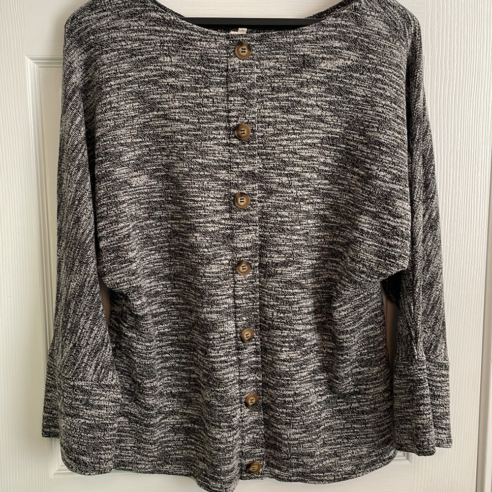 Maternity Sweater With Button Back - image 4